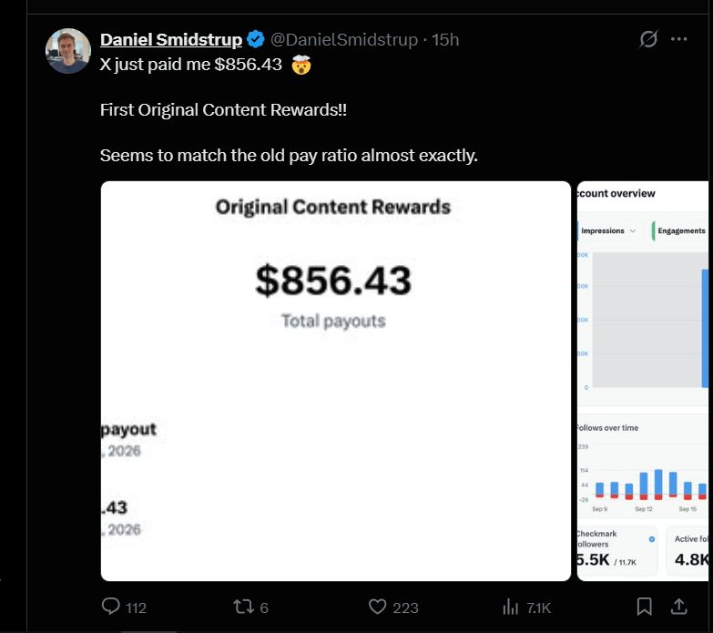 is there anyway in Pakistan to receive X new creator rewards program money?